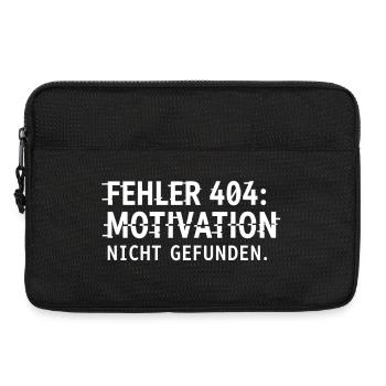 Fehler 404 Motivation Nicht Gefunden - Laptoptasche 13" - Schwarz - Vorne