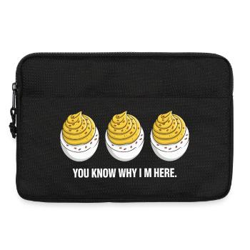 Gefüllte Eier - Laptoptasche 13" - Schwarz - Vorne