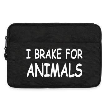 Animaux - Sacoche pour ordinateur portable 13 pouces - noir - Devant