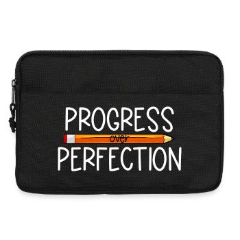 Fortschritt statt Perfektion Zurück zur Schule Leh - Laptoptasche 13" - Schwarz - Vorne