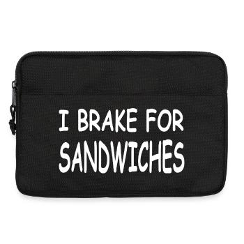Sandwiches - Laptop bag 13" - black - Front