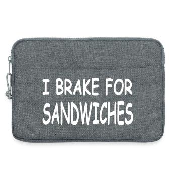 Sandwiches - Laptoptasche 13" - Grau meliert - Vorne