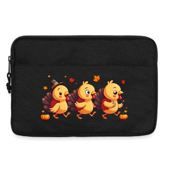 Bébé dinde de Thanksgiving - Sacoche pour ordinateur portable 13 pouces - noir - Devant