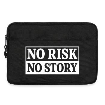 No Risk No Story - Laptop bag 13" - black - Front