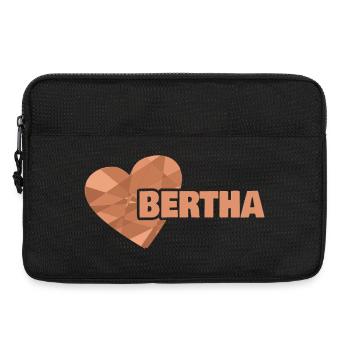 First name Bertha - Laptop bag 13" - black - Front