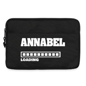 Annabel as a baby - Laptop bag 13" - black - Front