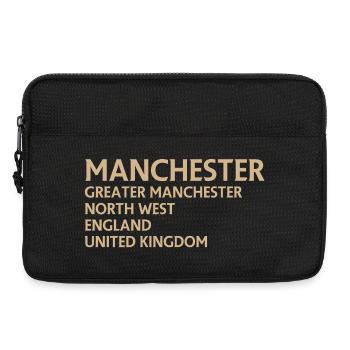 Manchester – England Lyric Design - Laptoptasche 13" - Schwarz - Vorne