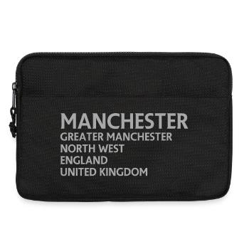 Manchester – England Lyric Design - Laptoptasche 13" - Schwarz - Vorne