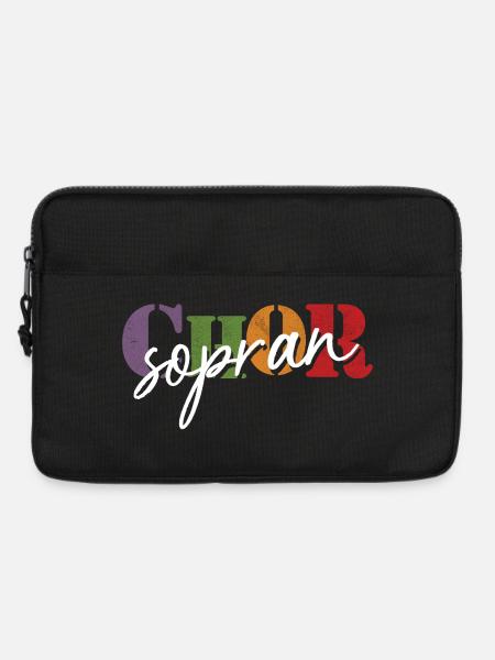 Chor Sopran - Laptoptasche 13" - Schwarz
