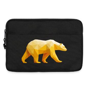 Polygone d’ours polaires Ours polaires Hiver - Sacoche pour ordinateur portable 13 pouces - noir - Devant