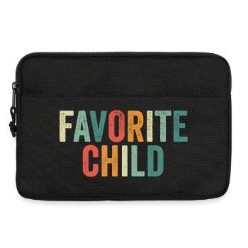 Enfant préféré Drôle Je suis l’enfant préféré - Sacoche pour ordinateur portable 13 pouces - noir - Devant