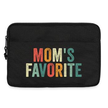 Lieblingskind Lustige Mamas Lieblings - Laptoptasche 13" - Schwarz - Vorne