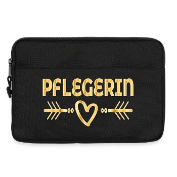 Herz Danke Pflegerin - Laptoptasche 13" - Schwarz - Vorne