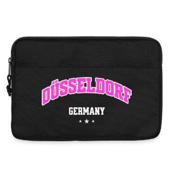 Düsseldorf City Flair Pink Arc - Laptoptasche 13" - Schwarz - Vorne
