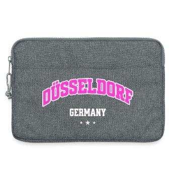 Arc Flair Pink de la ville de Düsseldorf - Sacoche pour ordinateur portable 13 pouces - gris chiné - Devant