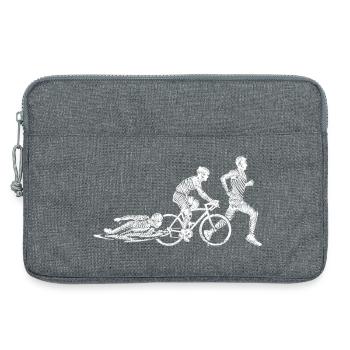 Urban Triathlon: Cycling and Running - Laptop bag 13" - heather grey - Front