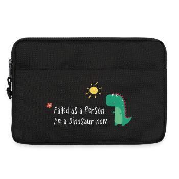 Failed as a Person – I’m a Dinosaur Now - Laptoptasche 13" - Schwarz - Vorne