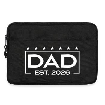 Dad 2026 Loading – Est. 2026 Design for Dads - Laptop bag 13" - black - Front
