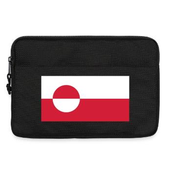 Make America Go Away – Grönlandflagge - Laptoptasche 13" - Schwarz - Vorne