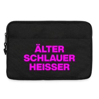 ÄLTER SCHLAUER HEISSER, GESCHENK GEBURTSTAG HOT - Laptoptasche 13" - Schwarz - Vorne