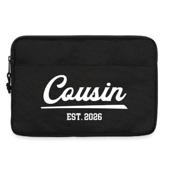 Cousin 2026 Cousins Geburtstag Jubiläum Vetter - Laptoptasche 13" - Schwarz - Vorne