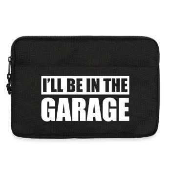 I'll be in the garage Car lover car guy mechanic - Laptoptasche 13" - Schwarz - Vorne