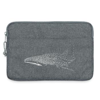 Requin-baleine - Sacoche pour ordinateur portable 13 pouces - gris chiné - Devant