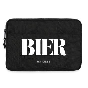 Bier ist Liebe - Laptoptasche 13" - Schwarz - Vorne
