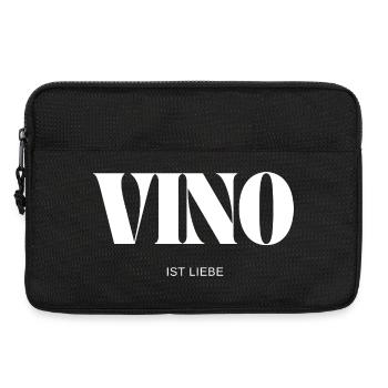 Vino ist Liebe - Laptoptasche 13" - Schwarz - Vorne
