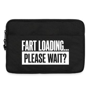 Fart Loading Please Wait Furz Lustig - Laptoptasche 13" - Schwarz - Vorne