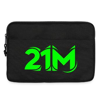 Symbole crypto de 21 millions pour les fans de Bitcoin - Sacoche pour ordinateur portable 13 pouces - noir - Devant