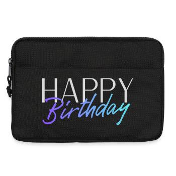 Bon anniversaire - Sacoche pour ordinateur portable 13 pouces - noir - Devant