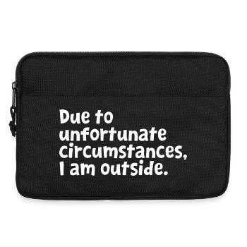 Funny Introvert Design - Sarcastic Sarcasm Humor - Laptop bag 13" - black - Front