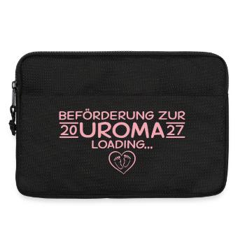 Befördert zur Uroma 2027 – Babyparty Geschenk - Laptoptasche 13" - Schwarz - Vorne