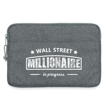 Wall Street Millionaire – in progress - Laptop bag 13" - heather grey - Front