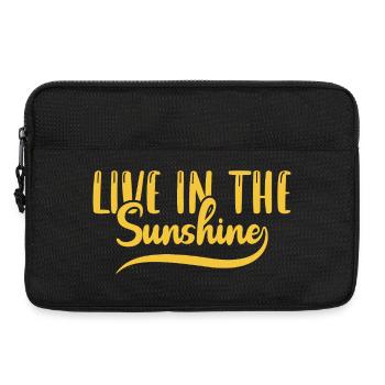 Live in the sunshine - Laptop bag 13" - black - Front