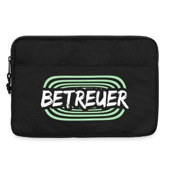 Betreuer Logo Schriftzug - Laptoptasche 13" - Schwarz - Vorne