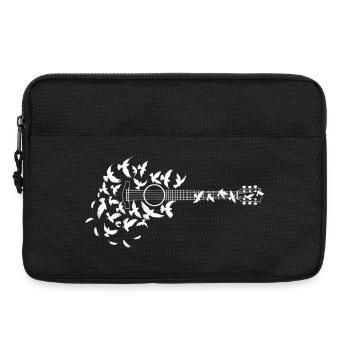 Acoustic guitar from birds - Laptop bag 13" - black - Front