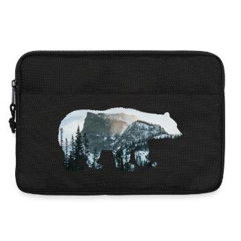 Paysage forestier des montagnes pour la conservation de la nature de l’ours - Sacoche pour ordinateur portable 13 pouces - noir - Devant