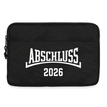 Abschluss 2026 (Schulabschluss 26 / Konkav / W) - Laptoptasche 13" - Schwarz - Vorne