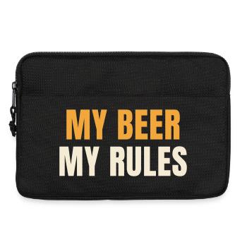 Ma bière Ma règle Bière Drôle Dit Chemise - Sacoche pour ordinateur portable 13 pouces - noir - Devant