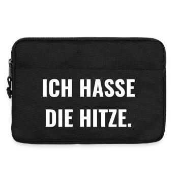 Ich hasse die Hitze. - Laptoptasche 13" - Schwarz - Vorne