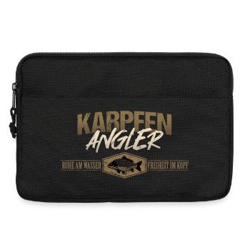 Karpfen Angler - Laptoptasche 13" - Schwarz - Vorne
