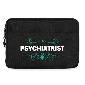 Psychiatrist Flourish Typography - Laptoptasche 13" - Schwarz - Vorne