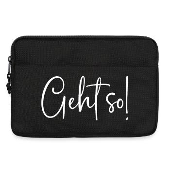 Geht so - Laptoptasche 13" - Schwarz - Vorne