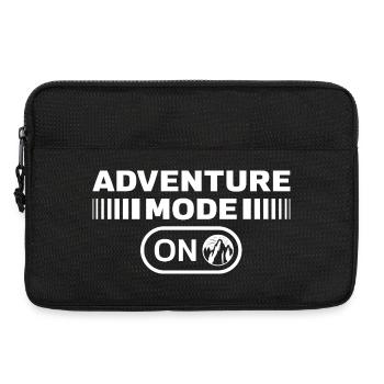 Adventure Mode on Hiking Mountains Mountaineering - Laptop bag 13" - black - Front