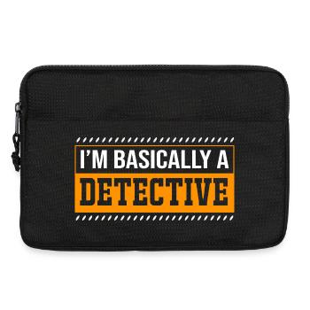 Détective - Sacoche pour ordinateur portable 13 pouces - noir - Devant