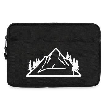 Cadeau d’alpinisme en randonnée en montagne - Sacoche pour ordinateur portable 13 pouces - noir - Devant