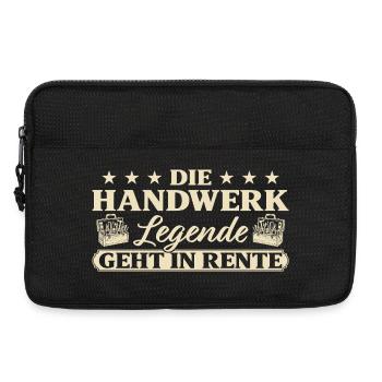 Handwerk Abschied Handwerker in Rente - Laptoptasche 13" - Schwarz - Vorne