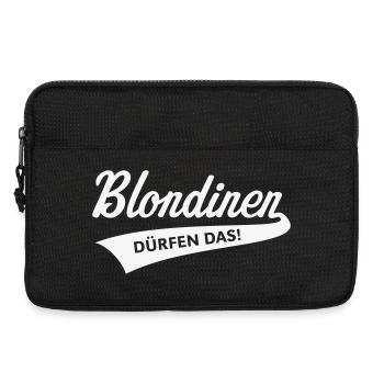 Blondinen Dürfen Das! (Blondine / Blond / V2White) - Laptoptasche 13" - Schwarz - Vorne